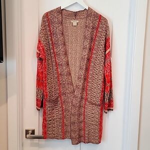 LUCKY BRAND long cardigan / duster with pockets